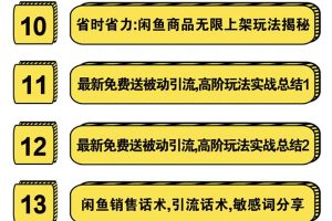 实战闲鱼被动引流4.0技术，坐等粉丝来找你，实操演示日加200+精准粉