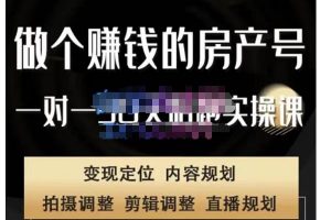 刘广标·同城房产号线上陪跑课，拍摄、剪辑、写文案、直播，做一个具有潜力价值的房产号