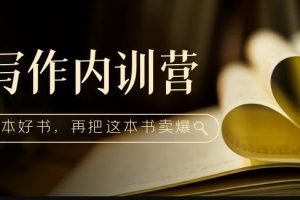 写作内训营：百万级大佬教你如何写一本好书，再把这本书卖爆！