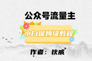 最新红利赛道公众号流量主项目，从0-1每天十几分钟，收入1000+【揭秘】